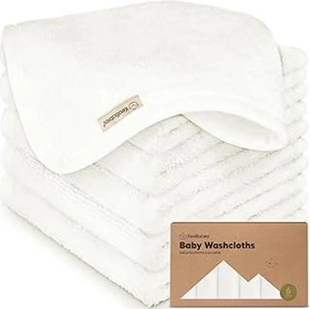 Set 6 Salviette Bagnetto KeaBabies - Bambù Ultra Soft per Neonati