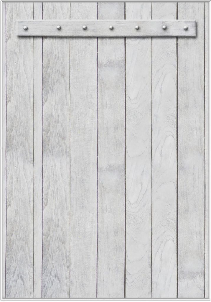 Wallario Wandbild Graue Holztür, Größe: 70,30 x 100,30 cm, Produktbild 