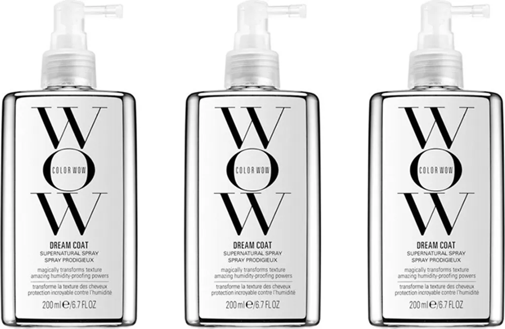 Color Wow Dream Coat Spray surnaturel 3 x 200 ml pour cheveux soyeux