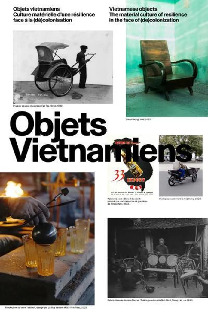 Objets vietnamiens de décoration en laque artisanale lot de 3