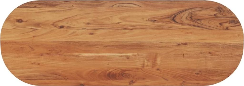 Tischplatte 110x40x3,8 cm Oval Massivholz Akazie
