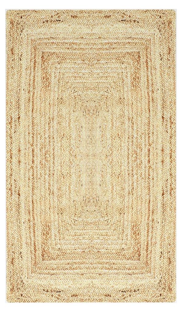 Handgewebter Jute Teppichläufer Nora 140 x 70 cm | Geflochtener Outdoor Teppichläufer für Garten oder Balkon | Indoor als Flurteppich oder Küch...