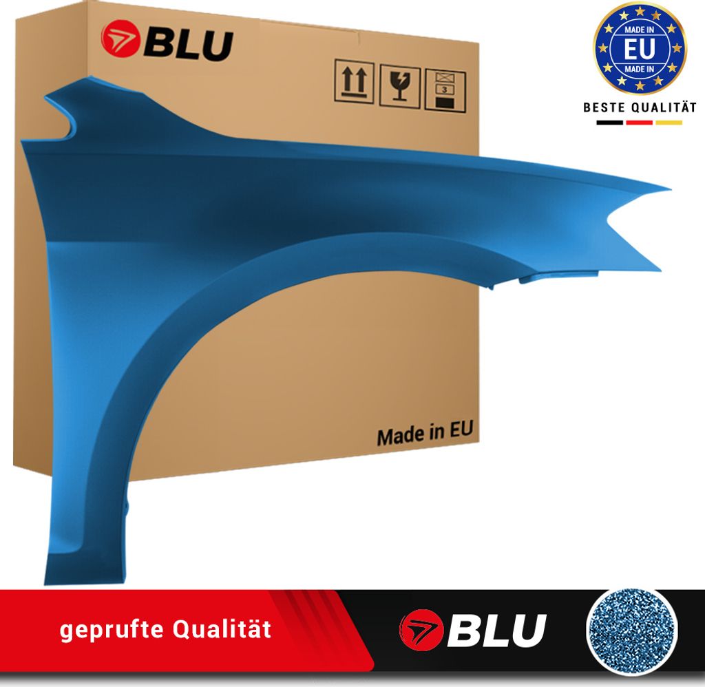 BLU Błotnik pasujący do VW Volkswagen Golf VII 7 LA5J Prawy Zdjęcie produktu 