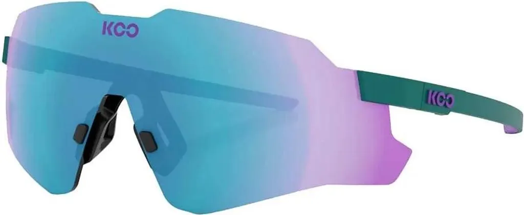 Lunettes Koo Nebula Lila Dark Turquoise Mirror CAT2 Cyclisme Performance