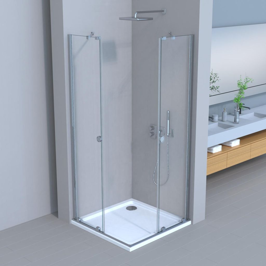 Movable Duschkabine Schiebetuer Nano Glas Eckeinstieg Produktbild 