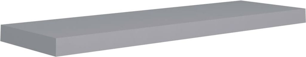 vidaXL Scaffale galleggiante grigio 80x23,5x3,8 cm MDF Immagine del prodotto 