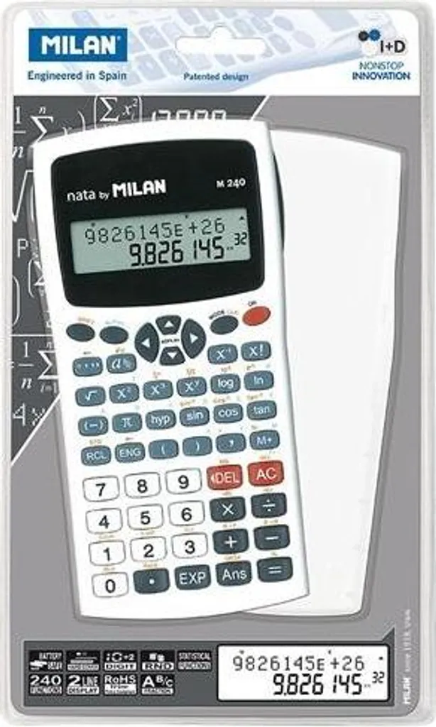 Calcolatrice Scientifica 240 Funzioni Economica - Scuola Media/Superiore