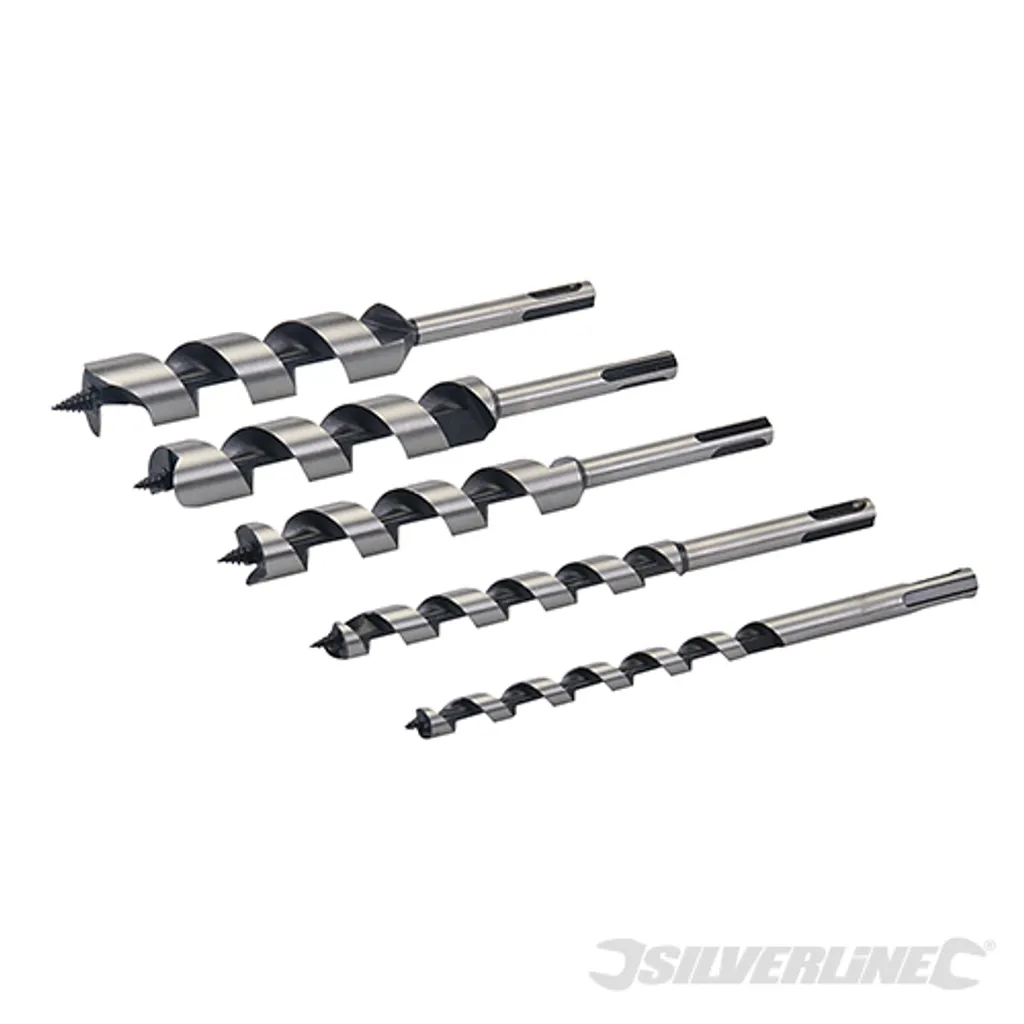 Jeu de mèches à bois SDS-Plus Silverline pour percer les poutres, 5pcs