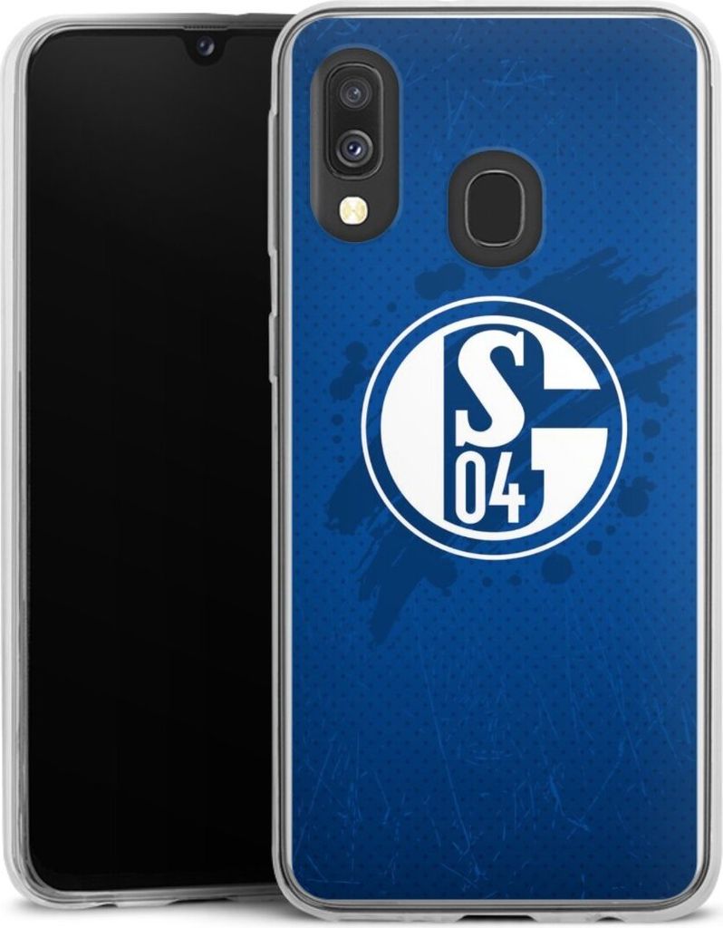 DeinDesign Slim Hülle für Samsung Galaxy A40 Silikon Case Ultra Dünn Handyhülle Bundesliga FC Schalke 04 Offizielles Lizenzprodukt