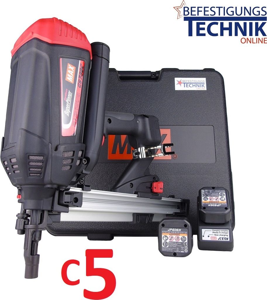 MAX GS738C Gas Betonnagler für Betonnägel Powers DeWalt C5 Würth Diga CS2 CS3