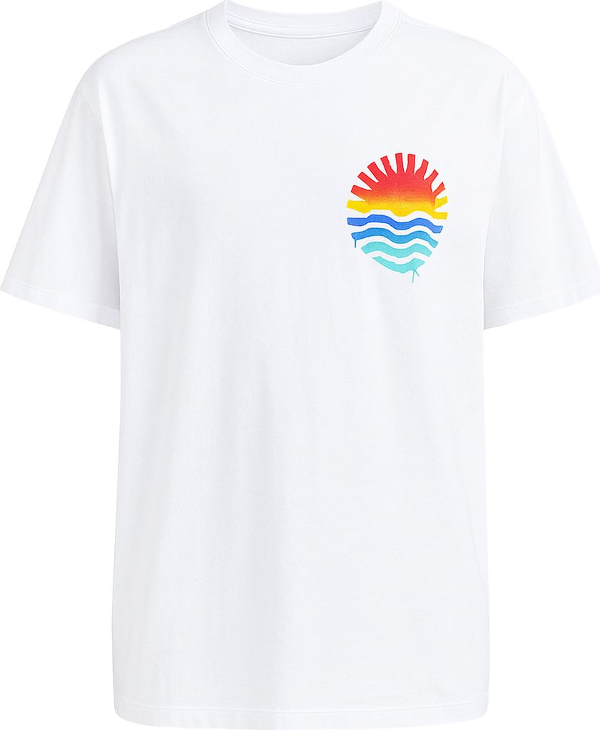 mavi Loose Fit Shirt mit Sonnenprint für Herren Größe: XXL