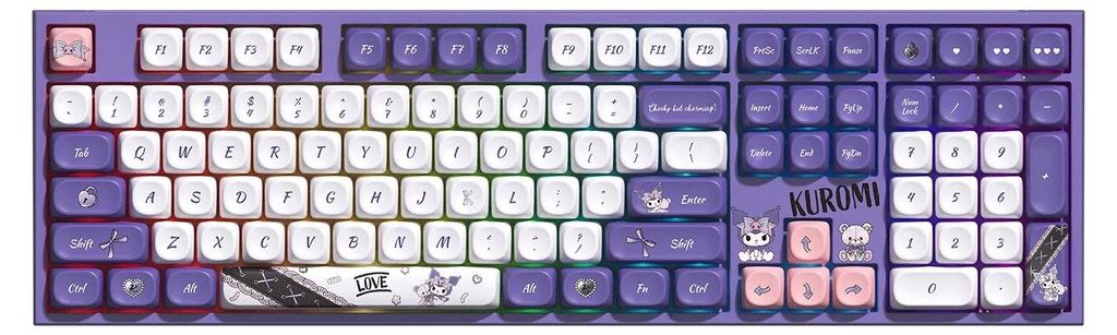 Draadloos mechanisch toetsenbord Akko x Kuromi 5108 V5, Productafbeelding 