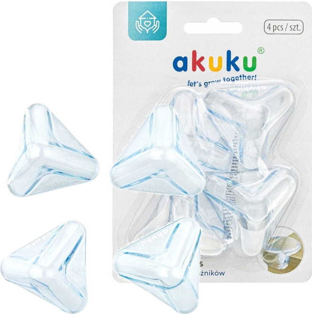 4x Eckenschutz Tischeckenschutz Kantenschutz Kinder Baby Silikon Akuku