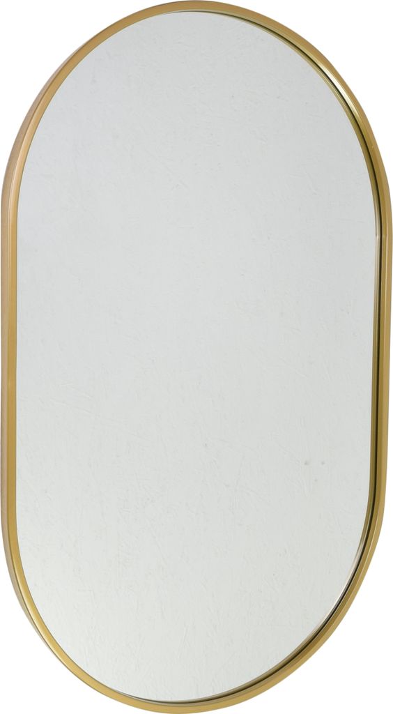 Fragix Boston Spiegel Oval - Gold - Metallrahmen - 80x50 Produktbild 