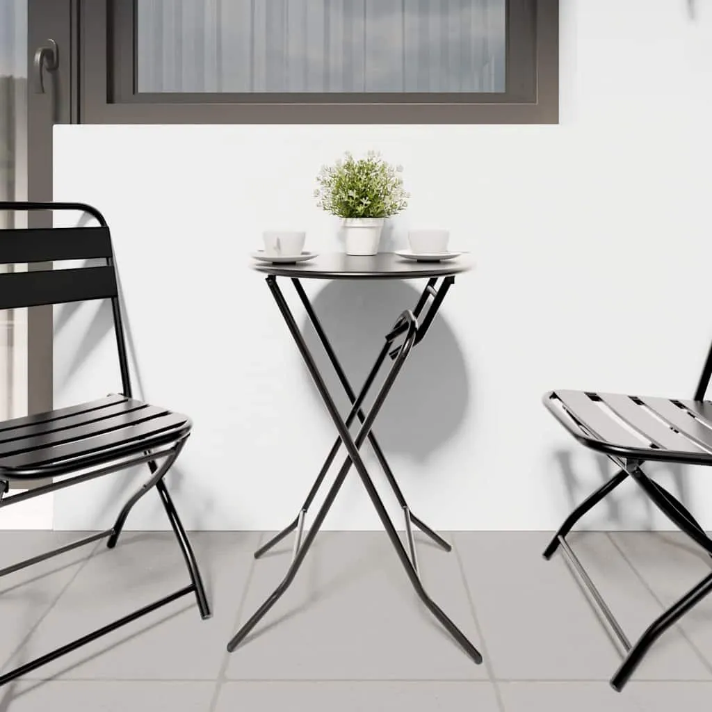 Table de terrasse stable en métal anthracite contre la rouille - 4
