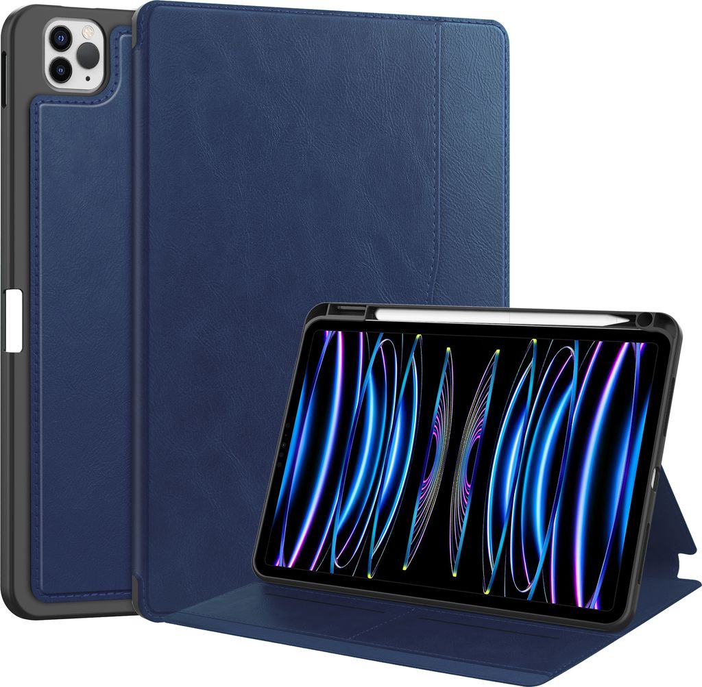 Schutzhülle für Apple iPad Pro 11 2018/2020/2021/2022, Air 10.9 2020/2022 (4/5.Gen), Air 11 2024 M2 11 Zoll Slim Case Etui mit Standfunktion und ...