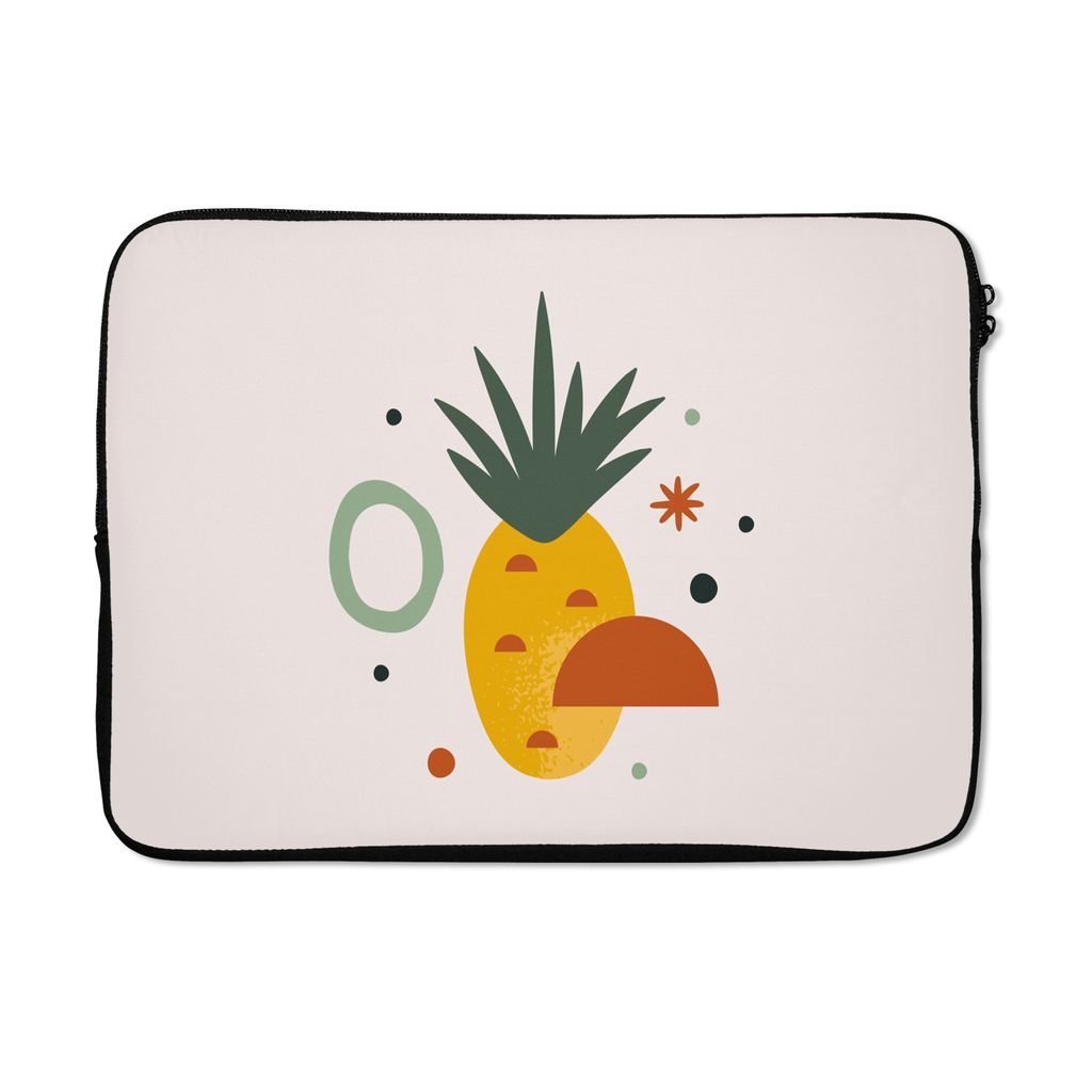 MuchoWow Laptop Hülle 14 ZollAnanas - Tropisch - Obst Laptoptasche - Laptoptasche - Stoßsicher - Schutzhaube