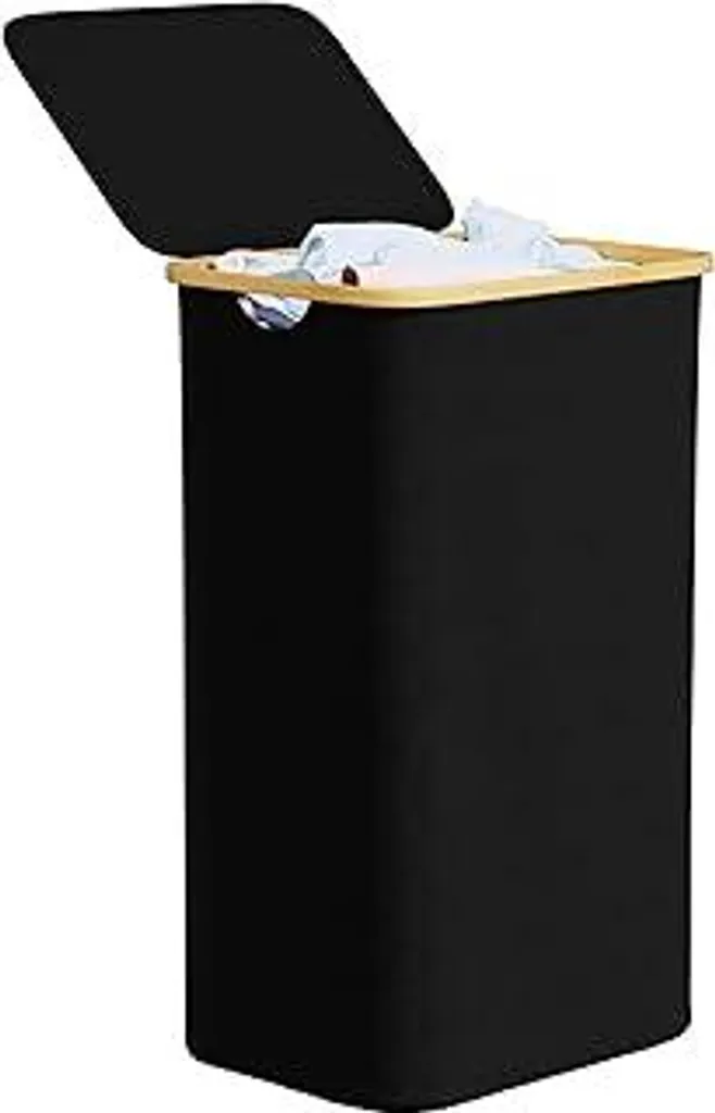 SpaceAid Cesto Biancheria 110L Grande - Design Pieghevole Nero
