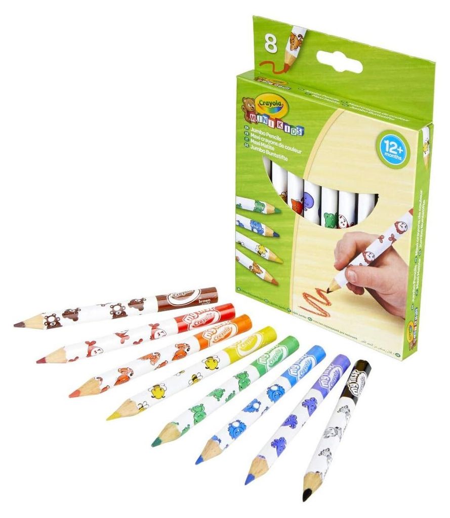 8 crayons de couleur Crayola Mini Kids grands, 1set Image du produit 