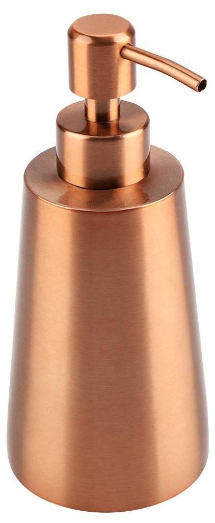 Seifenspender aus Edelstahl, 350 ml, roségold, für Flüssigseife und Shampoo, Küche, Bad, WC, nachfüllbar