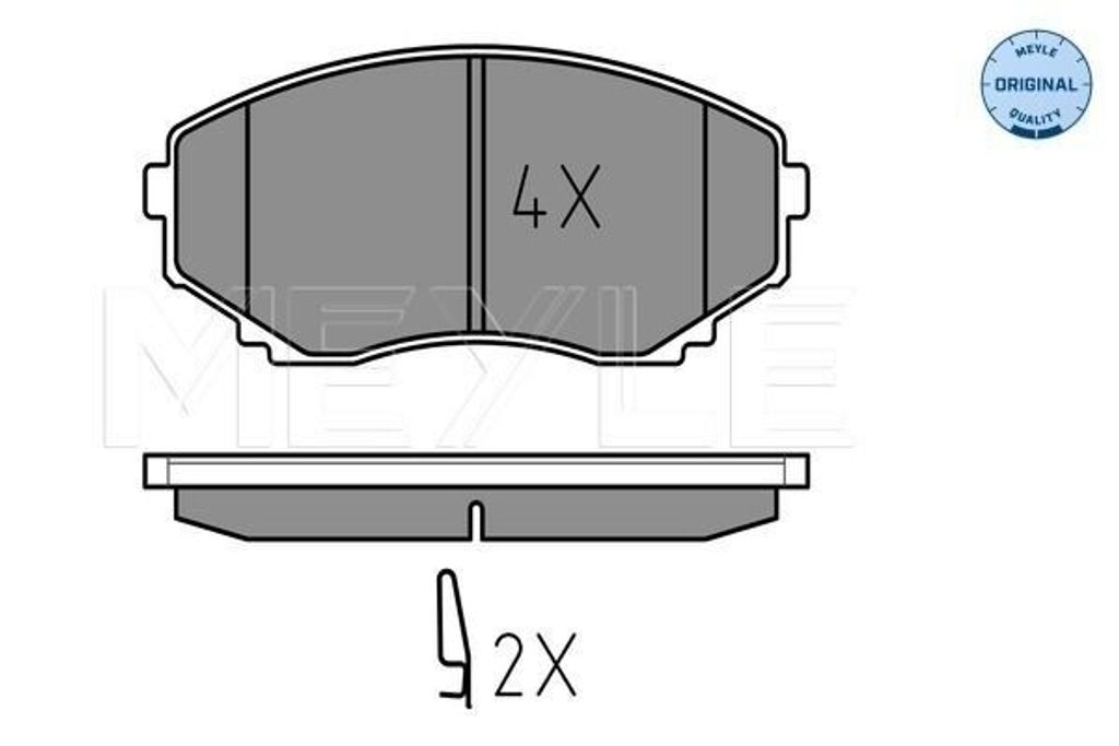 MEYLE 025 235 1516/W Bremsbeläge Vorne für MAZDA MPV II (LW) MPV I (LV)