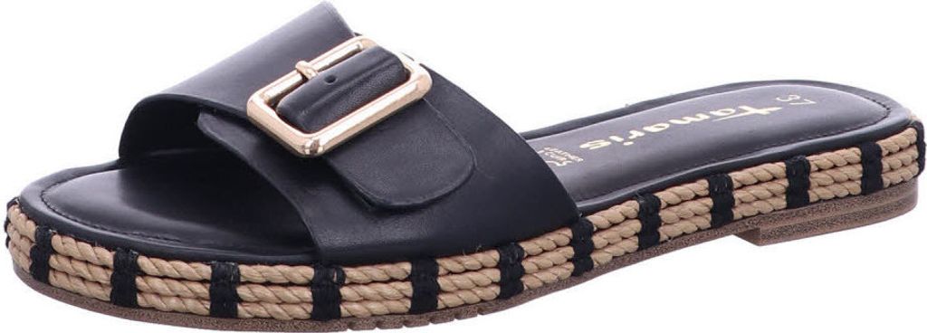 Tamaris Espadrilles Pantoletten Damen 31373439353239 Schwarz 40 EU