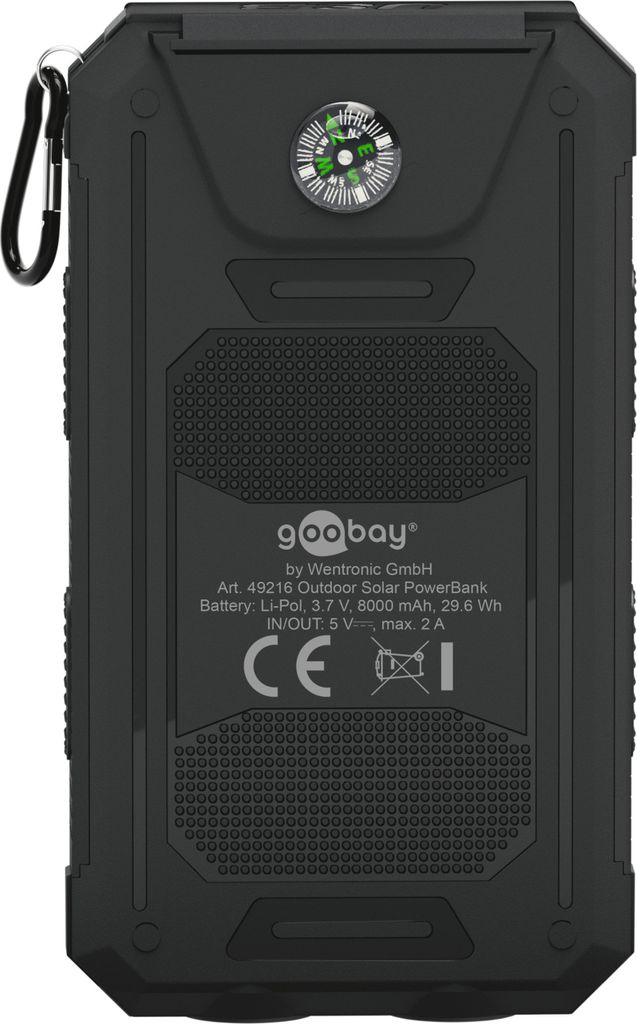 Powerbank Outdoor 8.000mAh, so svietidlom, IP45 Obrázok produktu 3