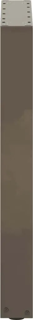 Set 2 Gambe Tavolo Acciaio Naturale SYFAX™ 50cm Fai-da-Te Design - 4