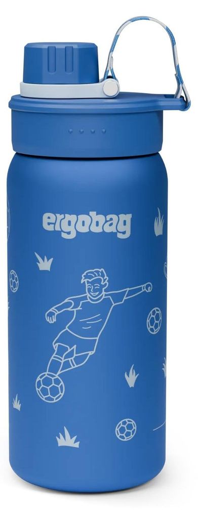 ergobag Edelstahl Trinkflasche Fußball Produktbild 