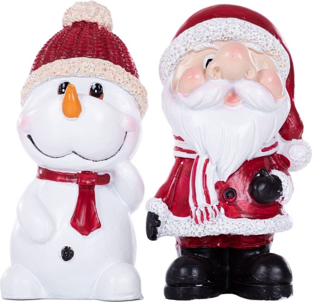 Praktische Brillenhalter 2er Set: Schnee & Weihnachtsmann