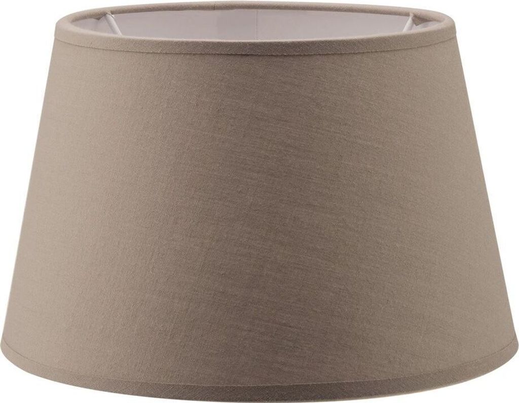 Home Sweet Home Stoff Lampenschirm Taupe - 20 x 15 x 13 cm
