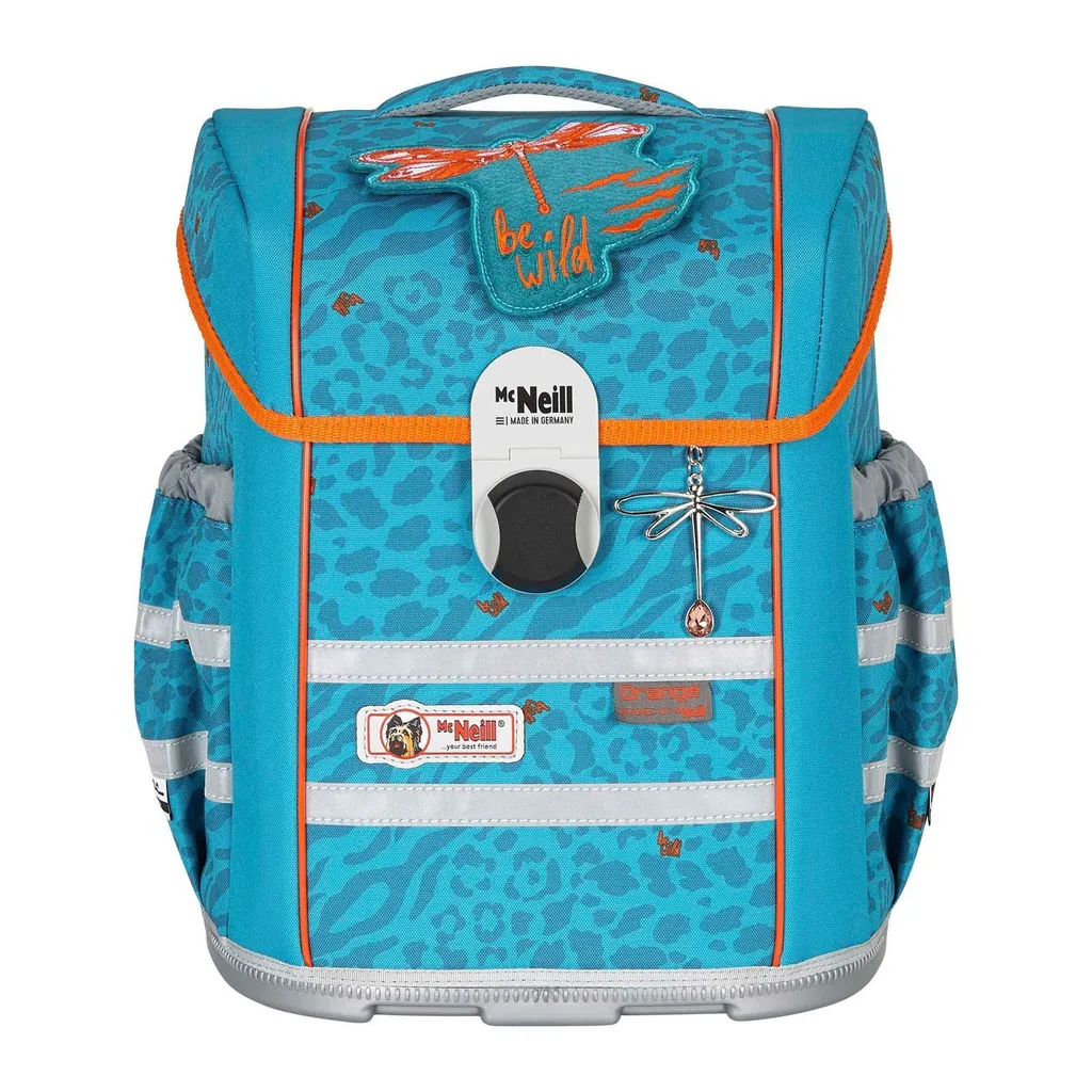 McNeill Ergo Mac Cartable Scolaire Ergonomique Orange et Turquoise