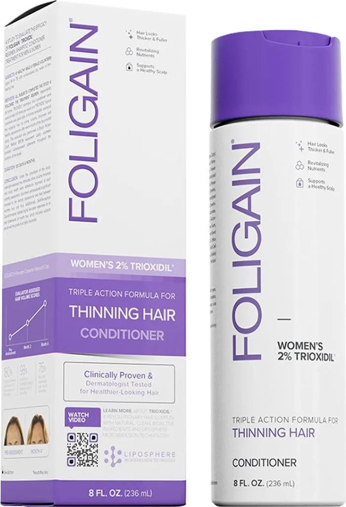 Foligain Femme Soin au Trioxidil 2% pour Volume et Densité 236ml