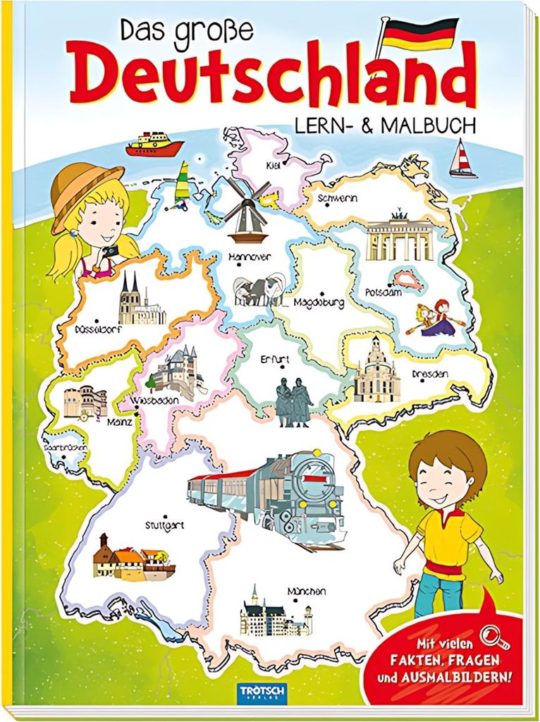 Das große Deutschland Lern- und Malbuch
