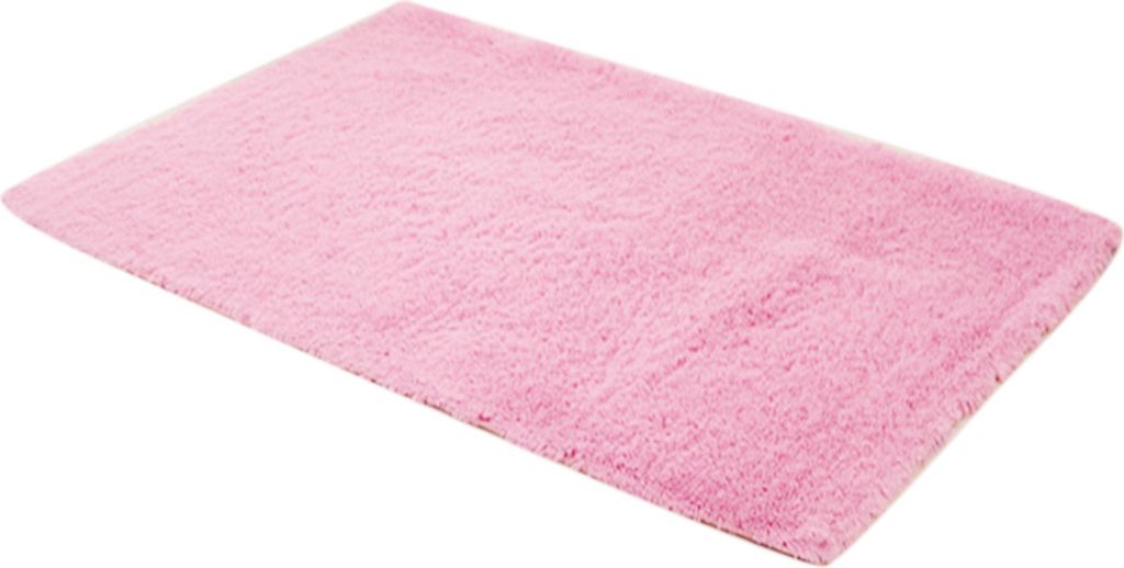 Feste Farbbodenmatte Sofa Kissen Wohnzimmer Schlafzimmer Teppich Haus Dekoration-Rosa