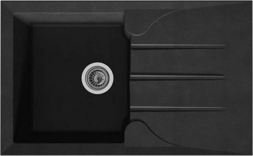 STRADOUR Evier cuisine a encastrer 1 bac + 1 égouttoir Aloa Image du produit 