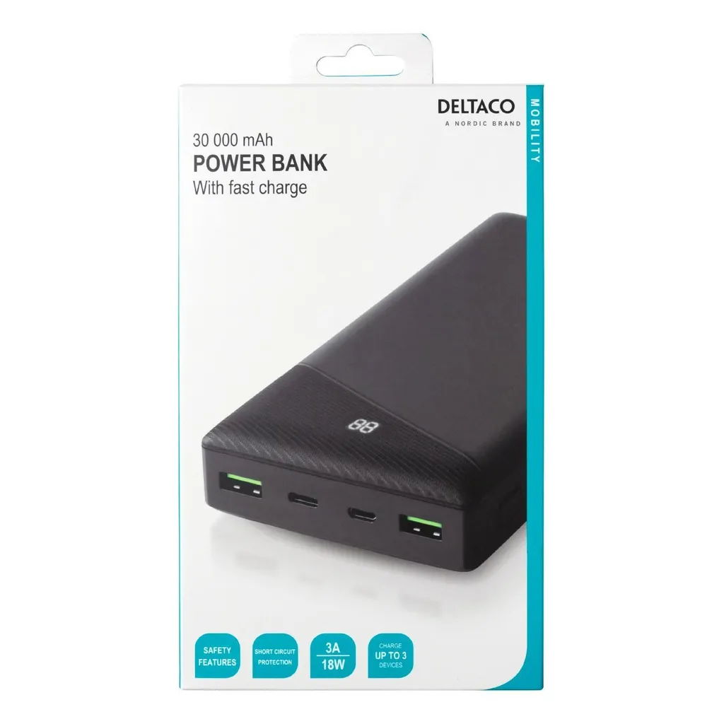 Batterie Externe Voyage 30000 mAh PB-C1002 Idéale pour Camping et Pro