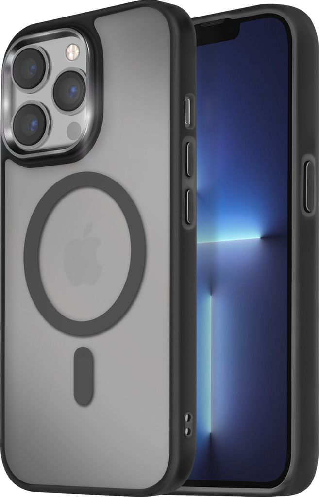 Avizar, MagSafe Hülle für Apple iPhone 13 Pro Frost Color, Schwarz