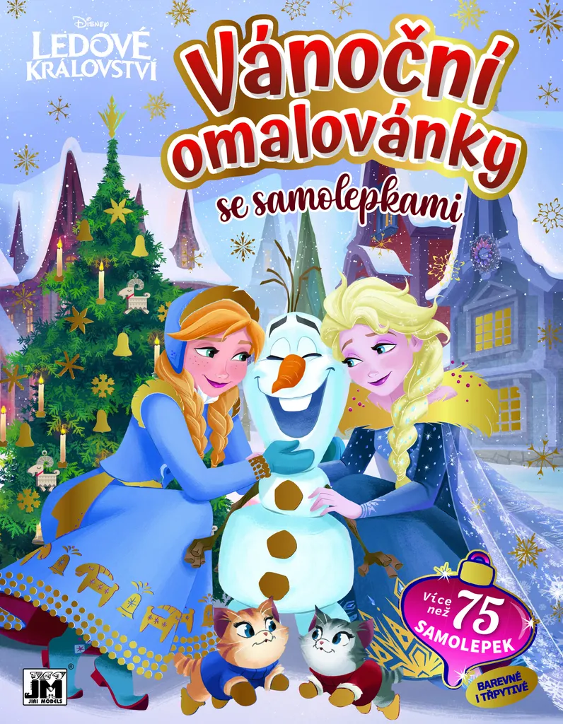 Livre de coloriage de Noël Le royaume de glace et gommettes créatives