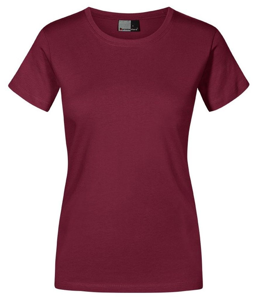 Promodoro - "Premium" T-Shirt für Damen LT2966 (XL) (Burgunderrot)