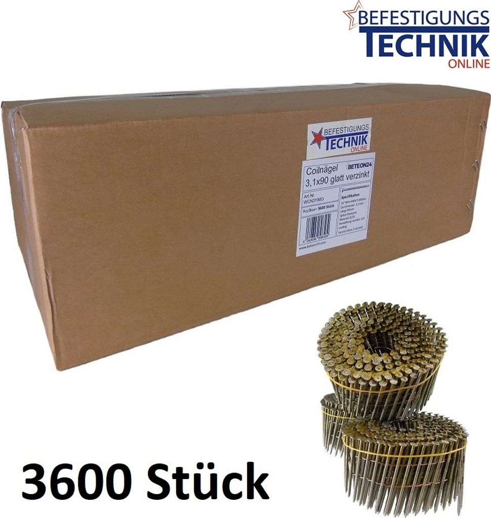 Bostitch Streifennägel 28° 3,1x90mm glatt blank (S31090) ab 49,9 € (August 2026) | Vergleiche 5 Angebote auf