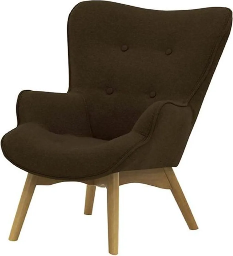 Fauteuil de lecture enfant Mini-Baku 12 confortable finition chêne