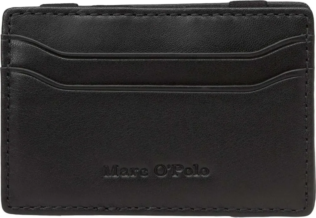 Esclusivo Porta Carte Marc O'Polo Malte Black - Pelle Pregiata Nera