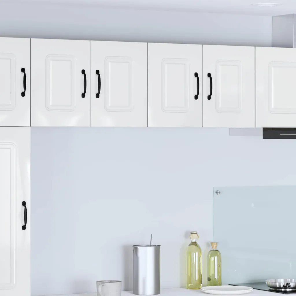 Pensili Cucina vidaXL 2pz Bianco High-Gloss 60x31x40 cm Eleganti