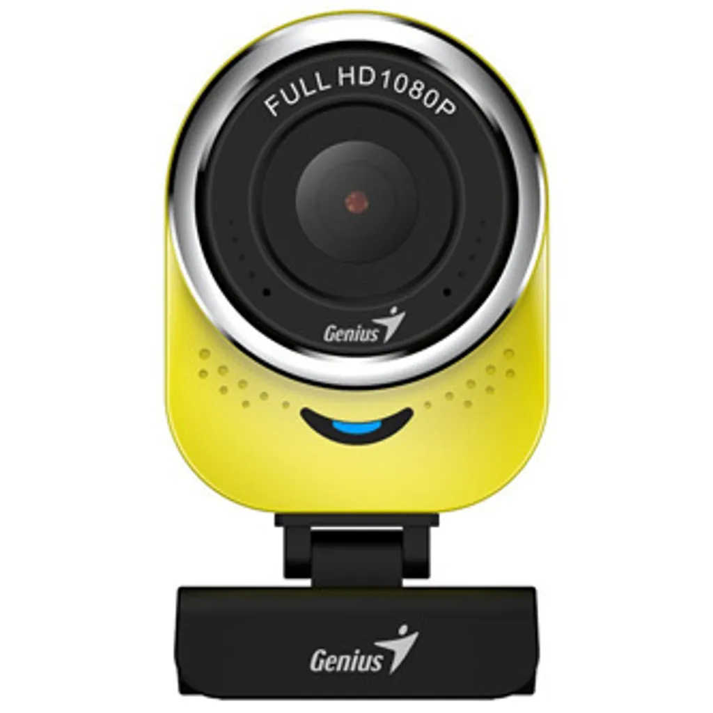 Genius QCam 6000 Webcam Full HD 1080p USB Jaune pour Windows 7 et +