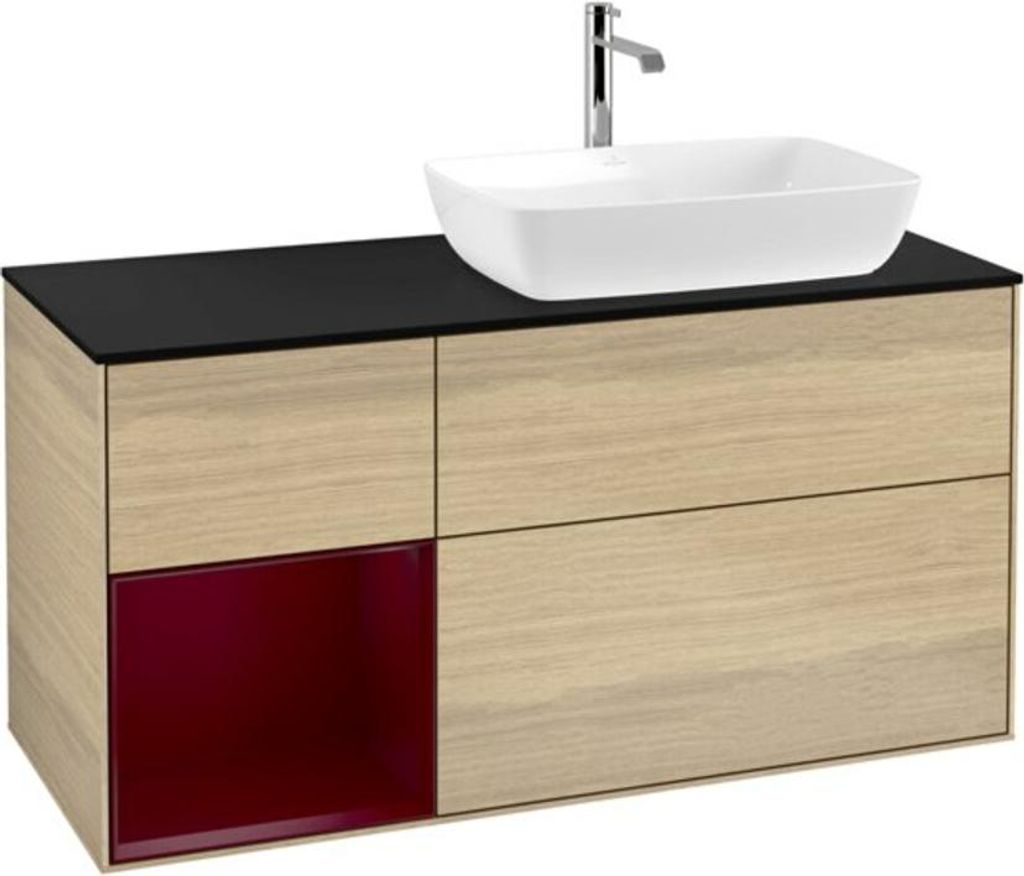 V&B Waschtischunterschrank Finion 120cm, Pl bla m, Reg Peo m Lac, Oa ven