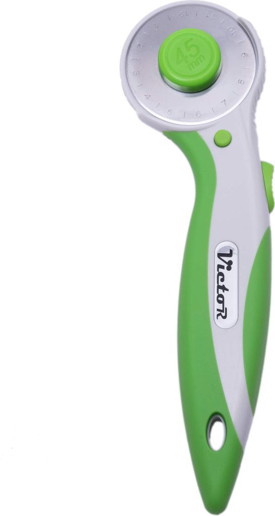 Victor Rollschneider in Grün mit 45mm Klinge zum Nähen und Schneiden von Stoffen