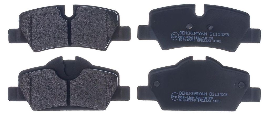 DENCKERMANN Bremsbeläge Satz Hinten Bremsklötze für MINI Schrägheck (F56) B111423