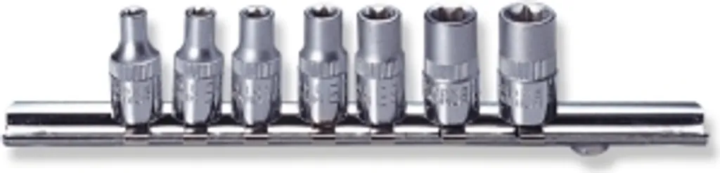 Set 7 Bussole Torx Jonnesway S06H27S 1/4" Professionale Acciaio Cr-V