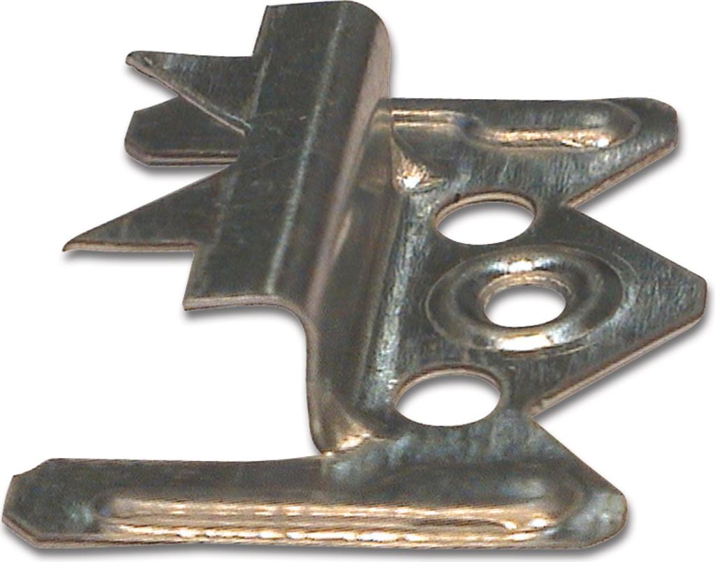 Profilholzkralle Nr. 3 Stahlband-verzinkt für Nut/Feder-Montage (1 PK=250 Stk.)
